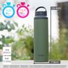 Tiger Water Bottle 800ml with Handle Lightweight Stainless Steel Bottle Outdoor Office Moss Forest (Green) MCZ-S080GZ