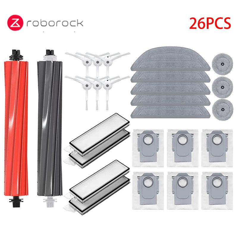 Accessori per Robot Aspirapolvere Roborock S8 MaxV Ultra Spazzola Principale Laterale Filtro Hepa Mocio Sacchetti Polvere Pezzi di Ricambio