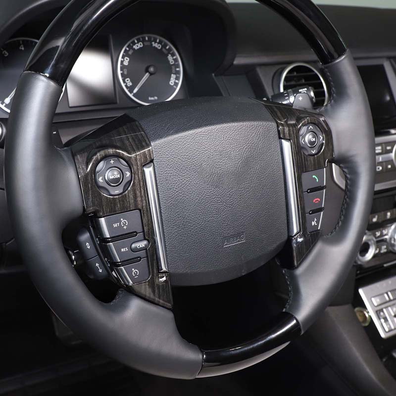 For Land Rover Discovery 4 LR4 For RR Sport 10-13 For Freelander 2 2013-2015 Steering Wheel Cover Trim Stickers  Car Accessories