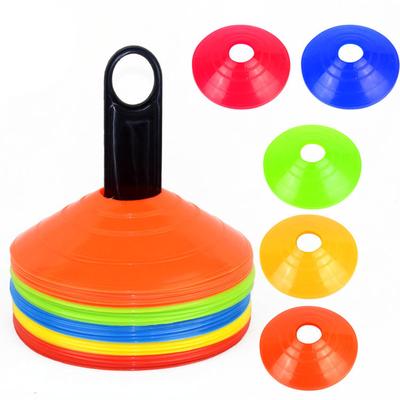 10er Set Markierungsplatten Markierungshütchen Sportkegel Set passend für Fußball