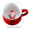 400ML Christmas Ceramic Coffee Cup Couple Cup Afternoon Tea Mug Milk Juice Mug Xmas Decoration Cute Cartoon 3D Gift Drinking Cup