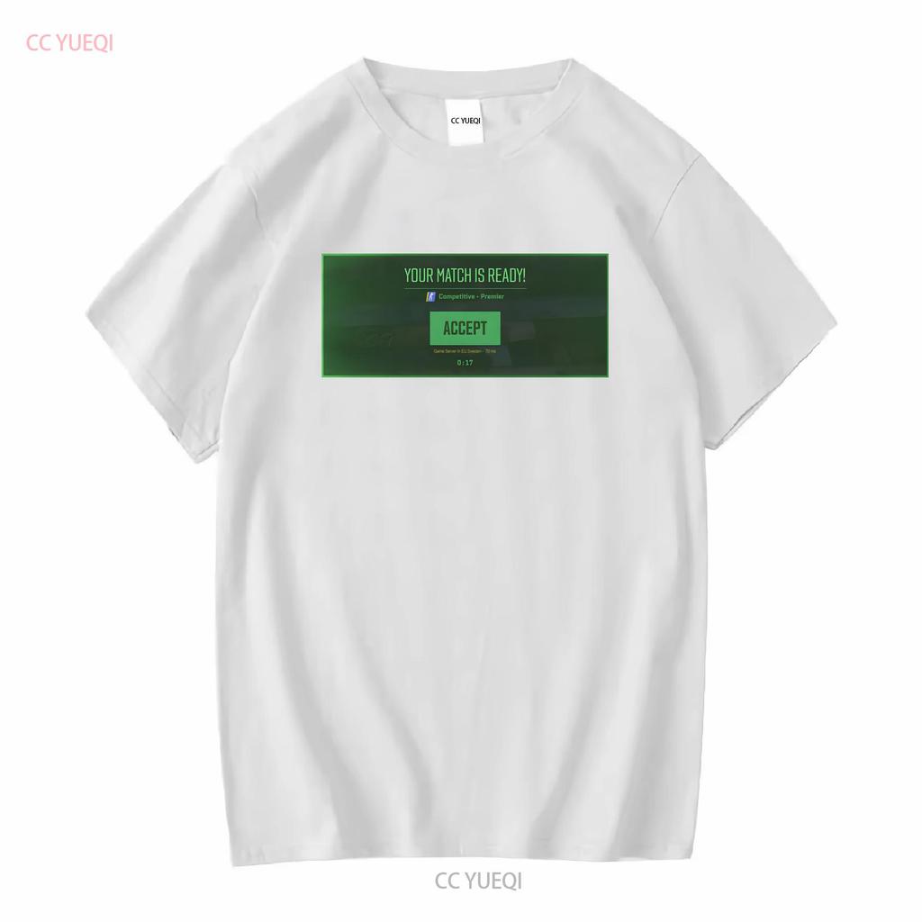 CS2 Gotowy na Mecz Koszulka S XXXL Różne Kolory Darmowa Wysyłka Długi lub Krótki Rękaw Vintage Wypłukany Streetwear Lekko Casualowy