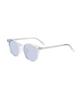 Zoff JUICY COLORS ZH241G02 Boston Sunglasses Clear Frame Blue Lens UV Protection Unisex Colorful Stylish Eyewear