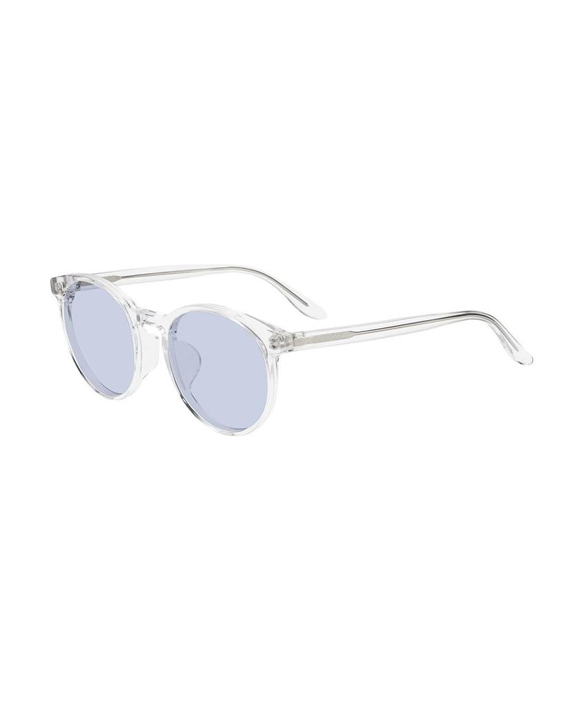 Zoff JUICY COLORS ZH241G02 Boston Sunglasses Clear Frame Blue Lens UV Protection Unisex Colorful Stylish Eyewear