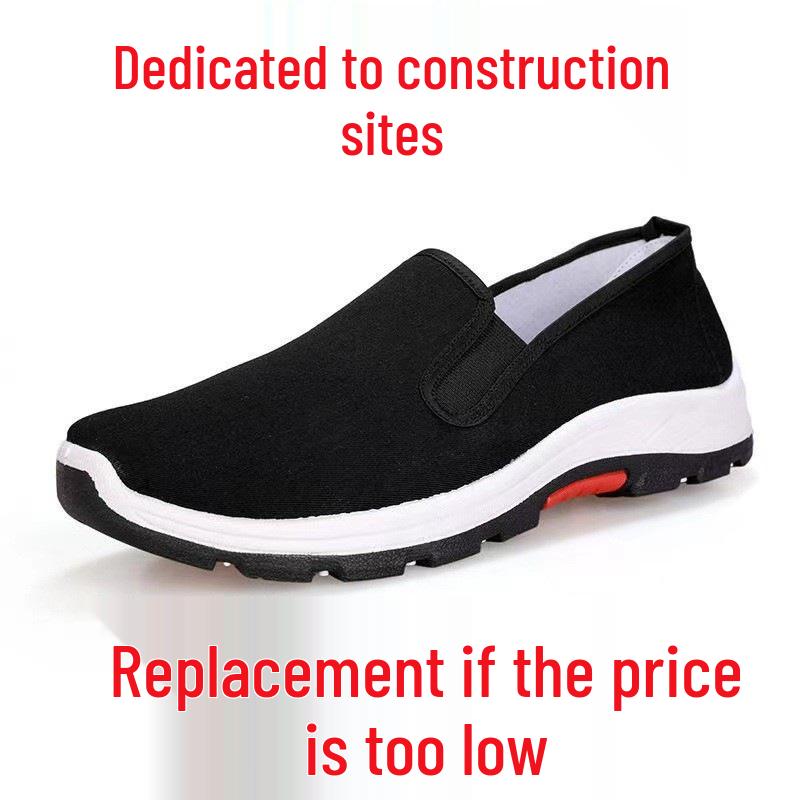 Chaussures pour hommes Old Beijing Antidérapantes à Semelle Souple, Respirantes et Résistantes à l'Usure pour Personnes Âgées ou Chefs