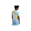 Nike Geometric Print Crew Neck Short Sleeve T-Shirt Kids tops Blue DQ8958-412