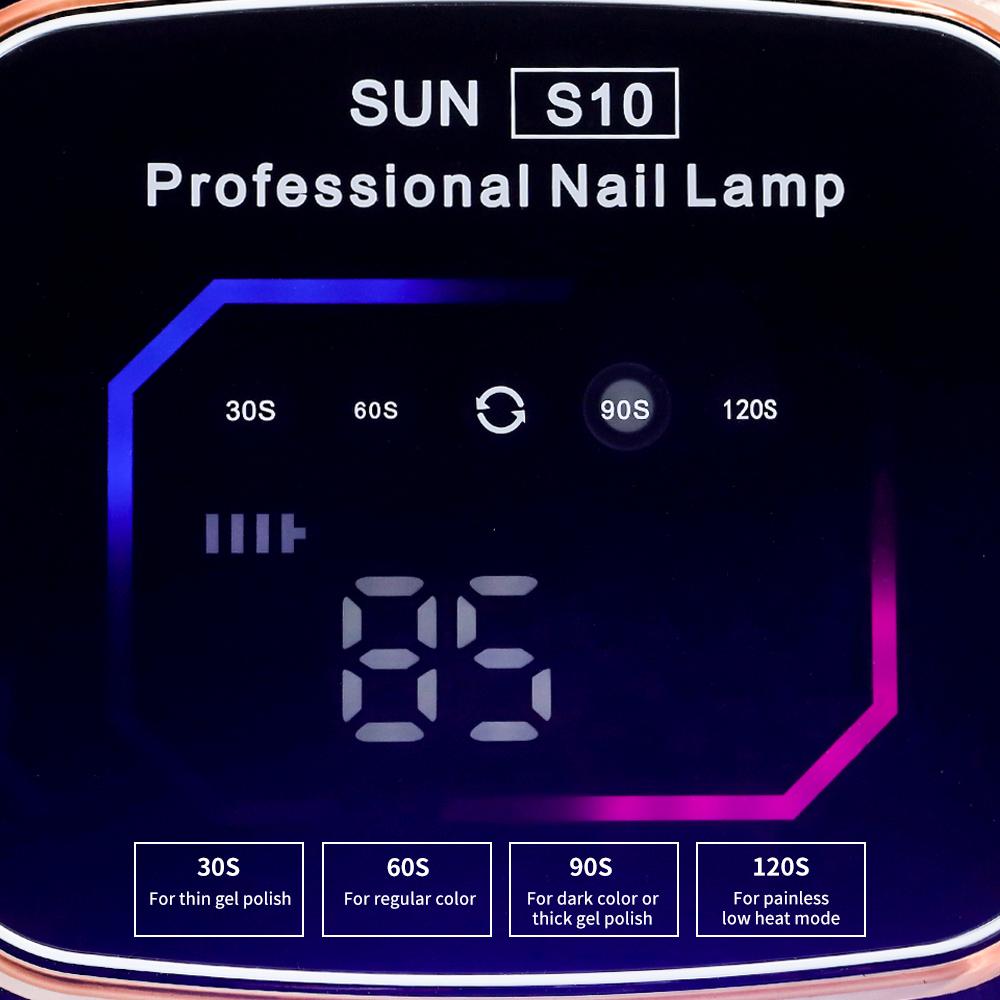 36LEDS Rechargeable UV LED Nail Lamp Professional Cordless Gel Polish Drying Lamp For Manicure With Built-in Battery Nail Art
