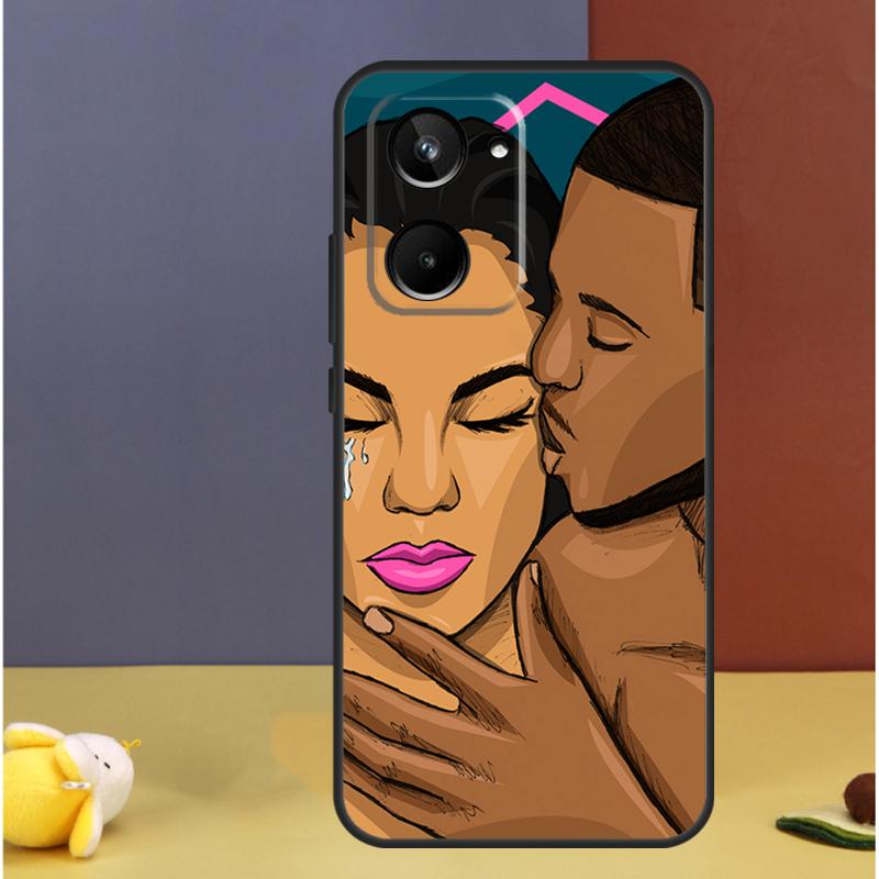 

Afro Black Couple Kiss For Realme 15 10 11 12 13 14 Pro Plus C65 C67 C63 C61 C55 C51 C53 C35 C75 GT6 GT7 Pro Case Realme 15 Pro