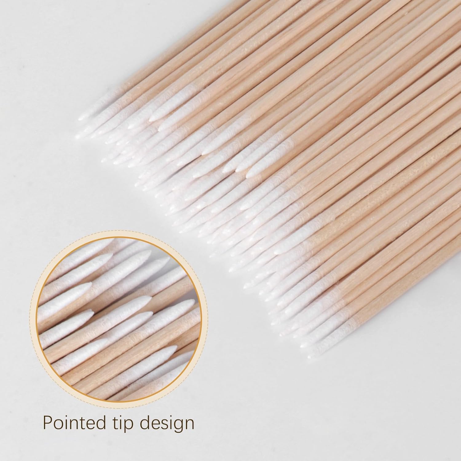 200 шт. Ватные палочки с заостренным концом, Одноразовые аппликаторы для макияжа, 4-дюймовые прецизионные ватные палочки для микроблейдинга бровей, татуажа, красоты, макияжа, чистки ногтей