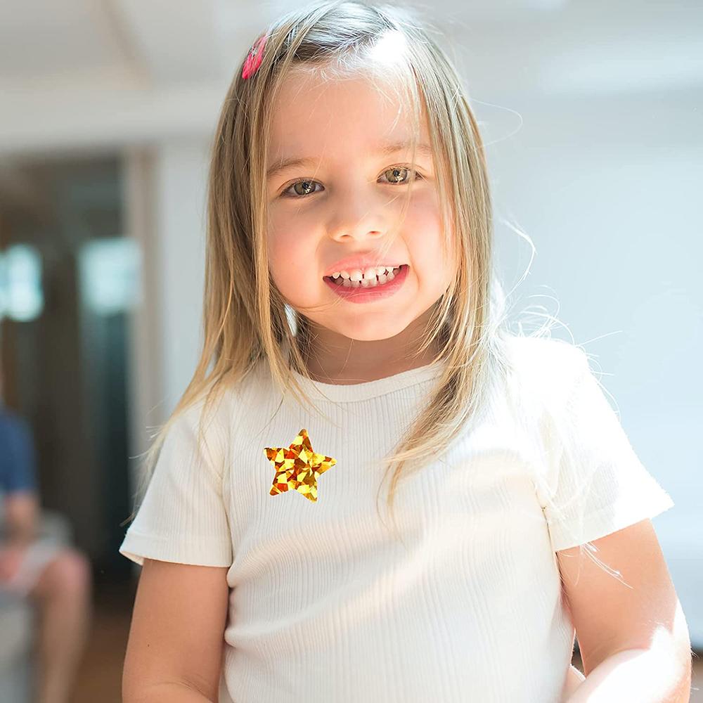 High-Standard Holographic High-Standard Gold High-Standard Star First-Class Stickers For Youngsters Premium-Quality Reward 100-500Pcs