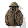 Mens Winter Down Jacket Outdoor Warm Coat Lightweight Hiking Parka