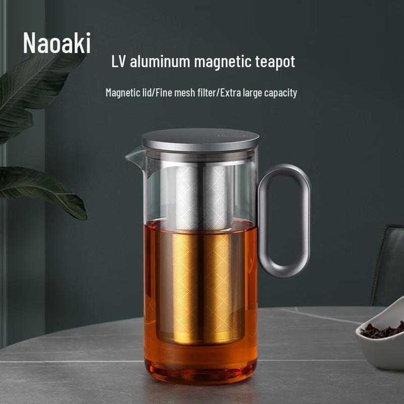 Shangming Heat-Resistant Glass Teapot with Stainless Steel Filter