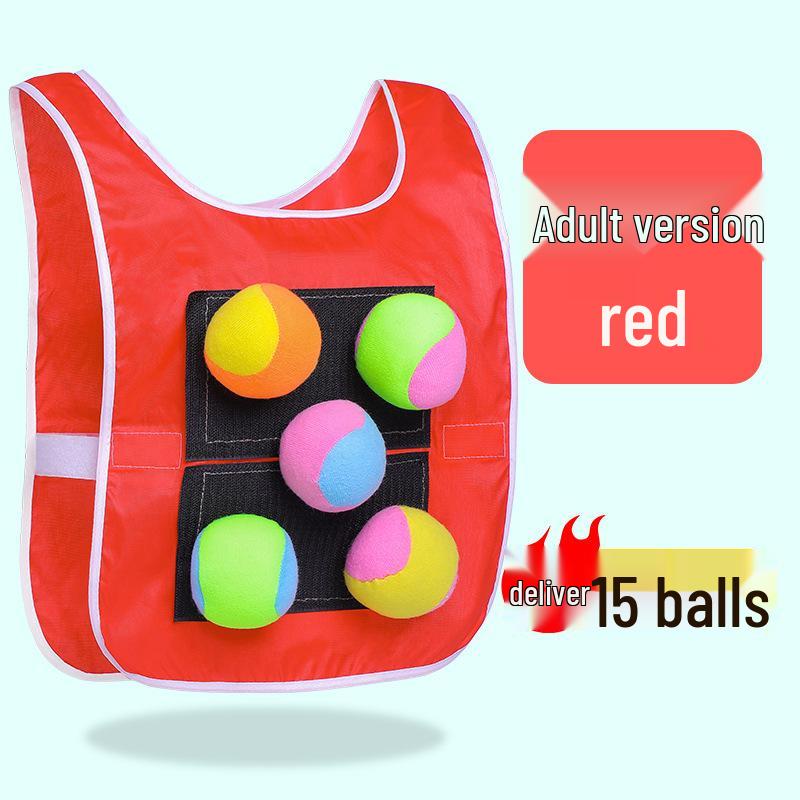 Parent-Child Indoor/Outdoor Velcro Ball Vest & Game Prop
