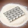 Stainless Steel Fish Shaped Baking Mold Non-Stick 25 Grids Biscuit Cutters Reusable Mini Fondant Cookie Cutter Biscuit Making