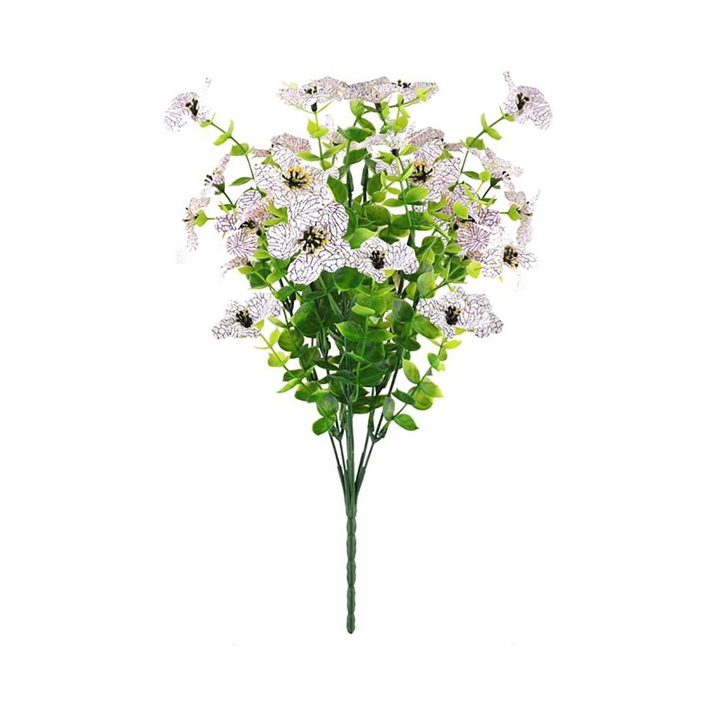 Outdoor Artificial Flowers And Green Plants 7-head  Violet Arrangement Shooting Guide