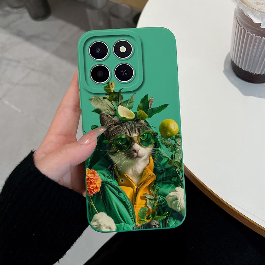 For Huawei Honor X6C X7C 400 Pro Lite Phone Case Pretty Pink Cloud Patterns Liquid Silicone Newly Upgrade Anti Drop Protective Covers For Huawei Shell