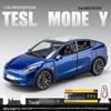 XLG1:24 Tesla Model Y Alloy Car Simulation Sedan Ornament Toy for Children.