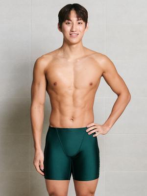 BARREL Basic Chameleon 3/4 Jammer Swimsuit Deep Green (B6Smsms116Der)