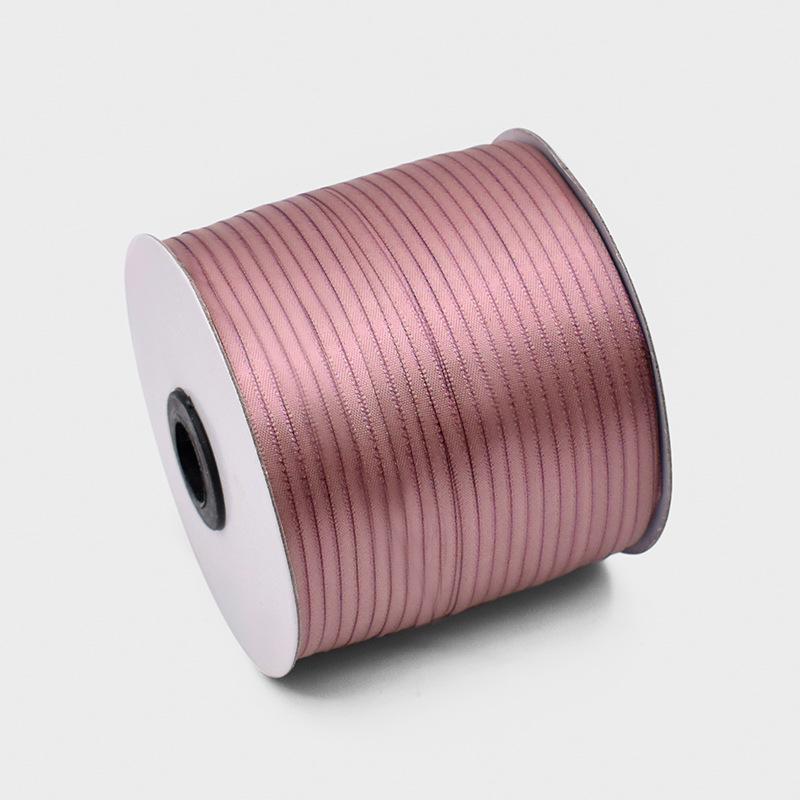 0.3cm Encrypted Polyester Satin Ribbon for Clothing and DIY Accessories