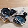 Doraemon rice bowl diameter 12cm height 6cm microwave safe dishwasher indigo made Japan 011140