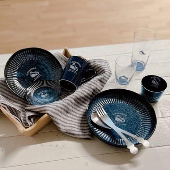 Doraemon rice bowl diameter 12cm height 6cm microwave safe dishwasher indigo made Japan 011140