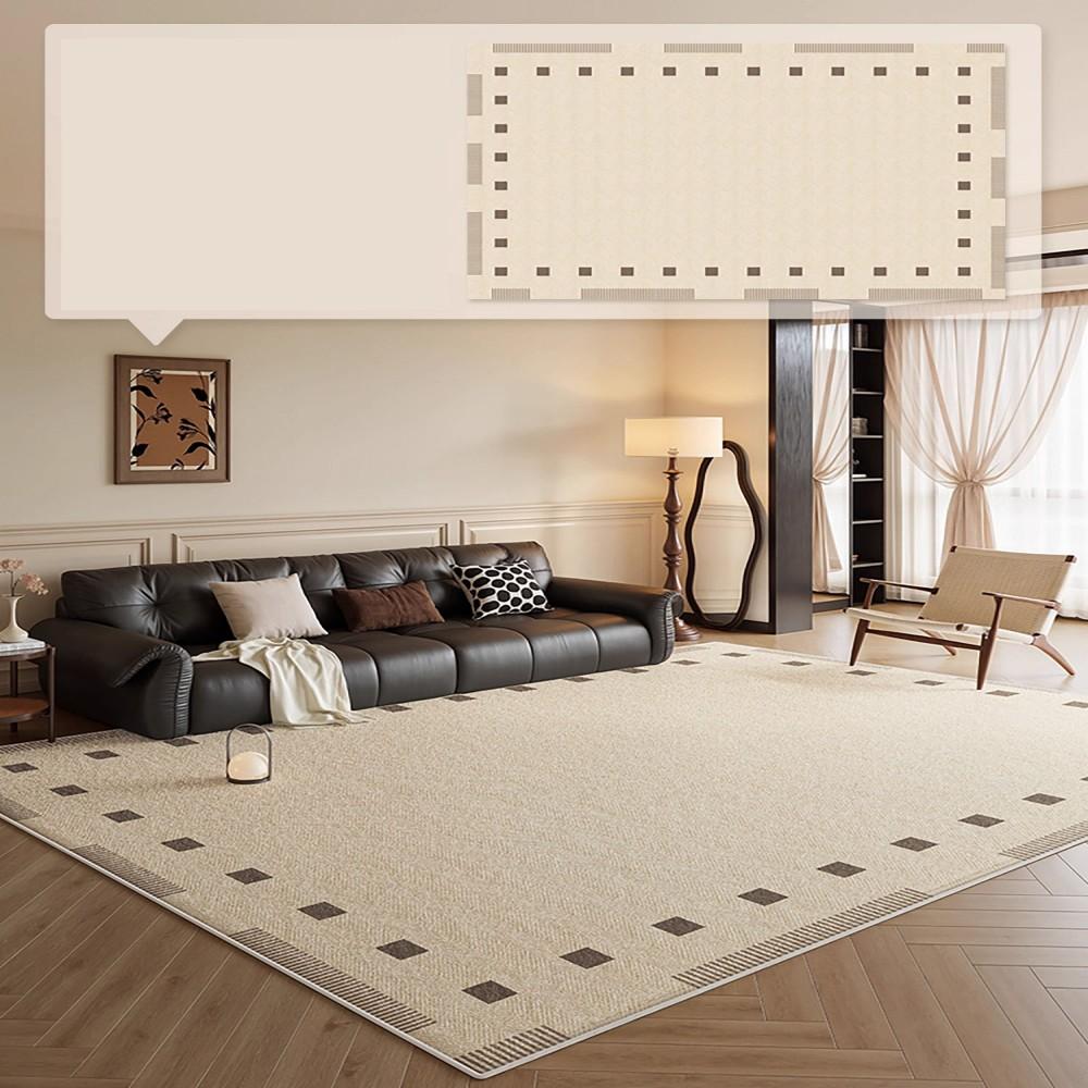 Modern Minimalist Style Bedroom Living Room Area Rug Waterproof Shock Resistant Comfortable Easy To Clean Home Decor