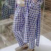 Sunday Lounge Women S Blue Water Check Robe Swjjagn0029