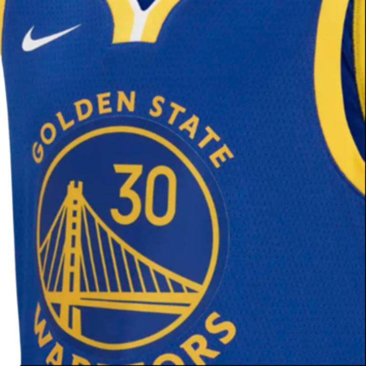 Nike Casual Sports Suit Golden State Warriors Curry 30 SW Fan Edition Retro Tank Top Kids Sportswear Blue CZ6212-495