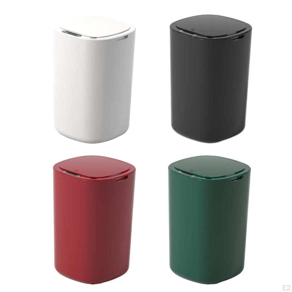 Sealed Trash Can 12 Wastebasket Automatic Induction Waste Narrow Garbage Basket for Toilet