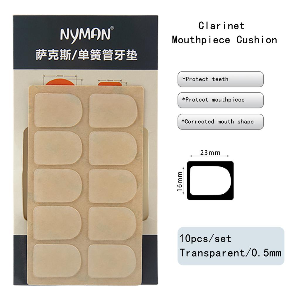 10pcs Clarinet Mouthpiece Cushions Mouthpiece Patches Clarinet Mouthpiece Pads Cushion Pads for Clarinet Head