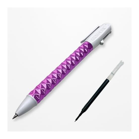 CRUSHMETRIC SwitchPen (Lavender) - Retractable & Shape-Shifting Gel Ink Pen, Refillable