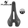 PLSELIS Hollow Mountain Bike Saddle Nylon Leather Comfort Long Nose Racing Bicycle Seat Road Trail Cycling