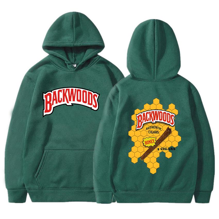 Women Clothes Backwoods Graphic Printing Sweatshirts Winter Warm Casual Hooded Pullovers Streetwear Hip Hop Casual Female Hoody