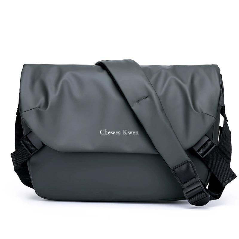 

Waterproof Oxford Cloth Sling Bag, High Capacity Men Shoulder Crossbody Bag with YKK Zipper for Travel сірий