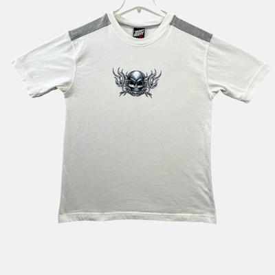 Vintage Y2K Top Heavy Snake Eyes T Shirt Mens Large Skull Flames Graphic Tee