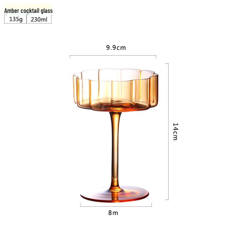 Creative Petal Design Champagne Glass