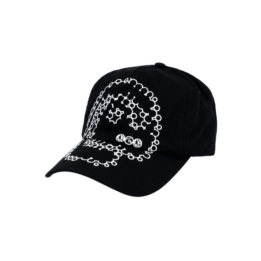 THEWARLD Aas Logo Baseball Cap Black