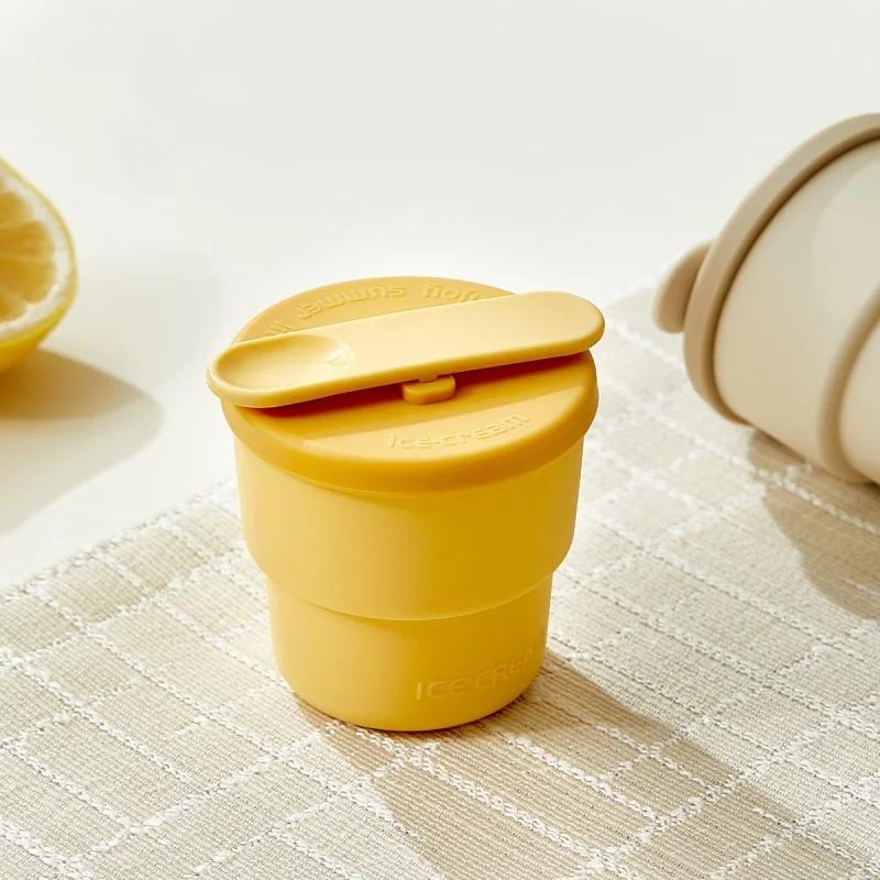 1 Silikon-Eis am Stiel-Form Eiscreme-Form Becher mit Eisstiel Lebensmittelqualität Kind Handgemachter Eisbereiter Sommer Barwerkzeuge