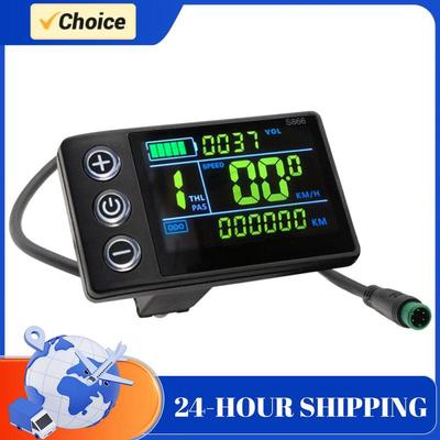 24V/36V/48V E-Bike Bedienfeld Wasserdichtes Fahrrad-Tachometer Elektroroller Display-Anzeige für Mountainbike Elektrofahrrad Teile