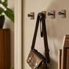 Solid Wood Wall Mount Hook No Drilling Wood Hook Space Saving Suction Cup Hook  Bathroom Storage