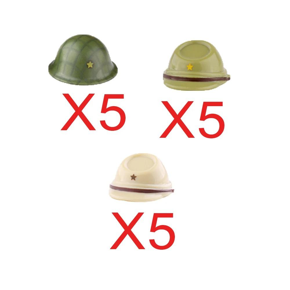 USSR USA UK Japanese Military Building Blocks Accessories Character Soldier Helmet Toy Hats And Helmets Mini Brick Army S022 DIY