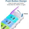 Large 7 Day Pill Organizer 2 Times A Day, Push Button Pill Box, Vitamin Pill