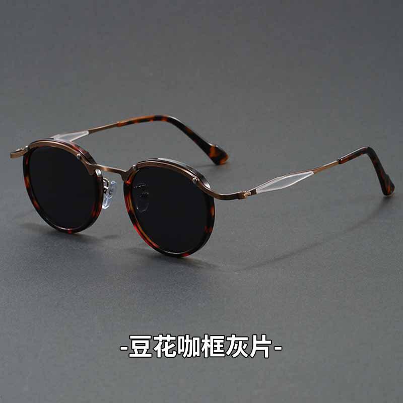 Retro Metal Frame High Quality Sunglasses for Women Men Trendy Punk Round Sun Glasses Luxury Brand Designer Driving Shades Women