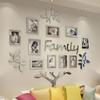 3D Acrylic Family Photo Tree Wall Stickers For Living Room DIY Photo Frame Tree Mirror Decal Home Decorative Art Wall Decals