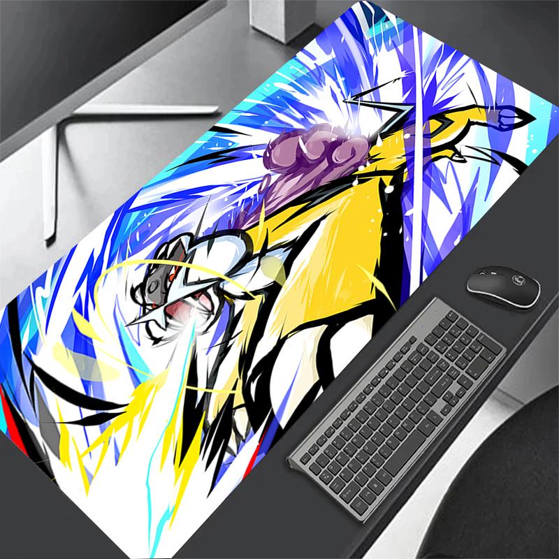 Anime Pokemon Mouse Pad XXL 90x40cm Mousepad Computer Keyboard Pads PC Computer Accessories Non-slip Desk Mat With Lockrand