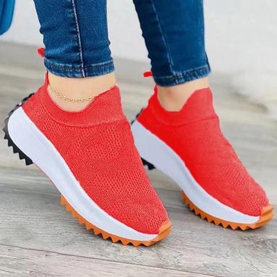 Fashion 2024 Summer New Women Casual Shoes Comfortable Chunky Sneakers Slip On Platform Shoes Breathable Outdoor Mujer Ladies Loafers