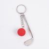 Simulation Mini Golf Ball Keychain Creative Metal Keyring Car Key Holder Bag Pendant Hanging Decoration Couple Gifts