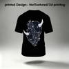 Men's Breathable T-Shirt - Funny 2D Creative Day of the Dead Print, Casual Daily Comfortable Top