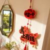 Chinese Zodiac Decoration 2026 Year of Horse Pendant Tassel Ornament New Year Wall Hanging Decoration Traditional Horse Pendant