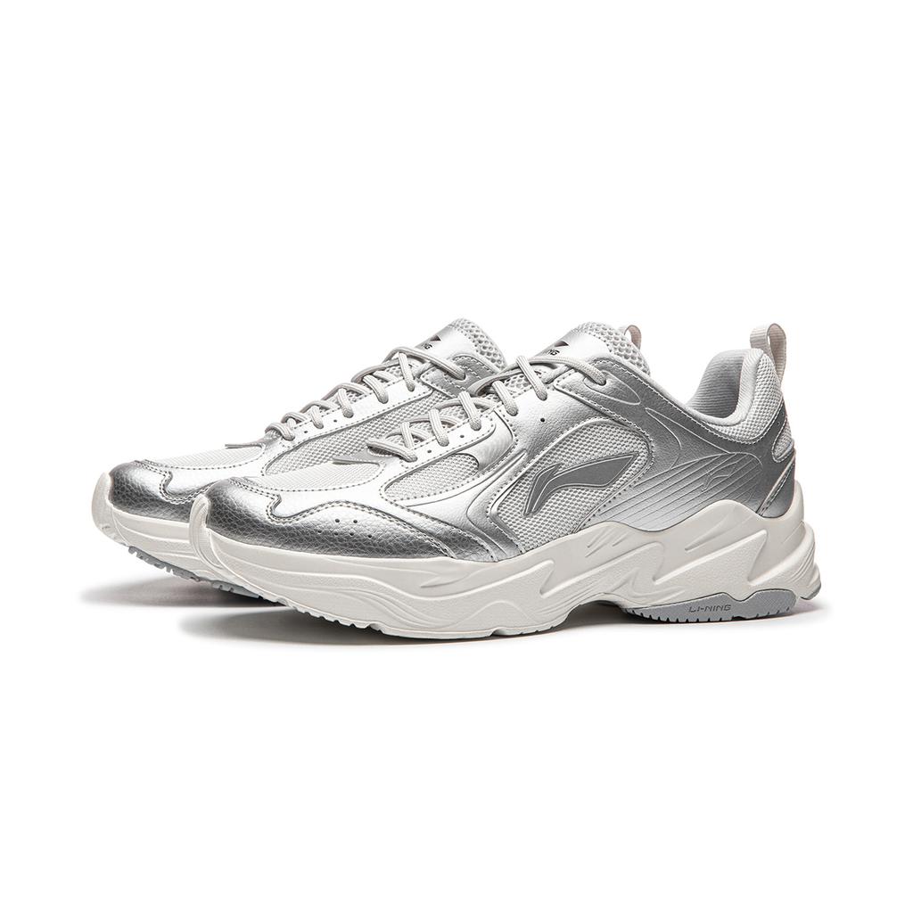 Li Ning Casual Shoes Men's Low Top Silver AGCW481-2